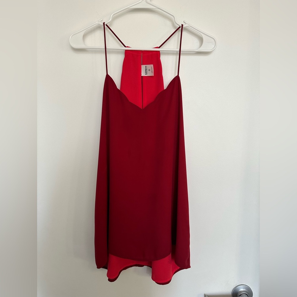 Express Red Tank, Size Medium
